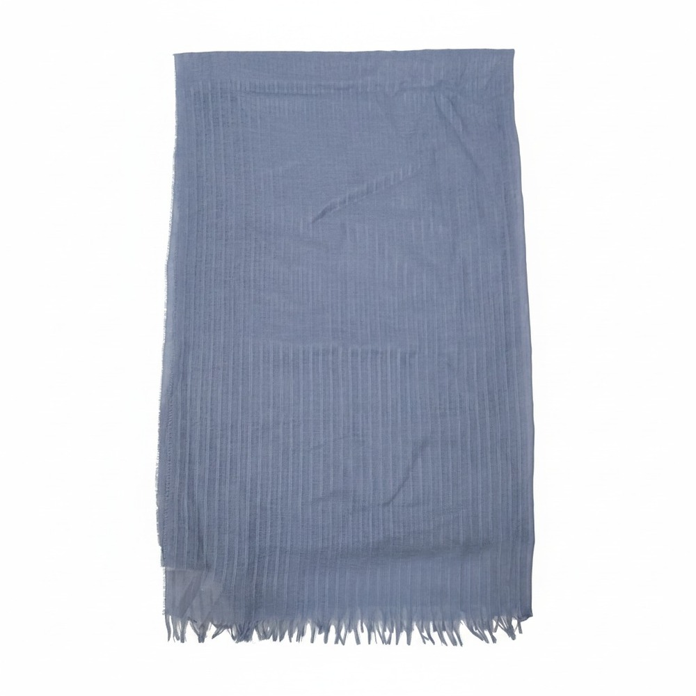 Nordstrom Blue Silk & Cashmere Scarf | OS Regular